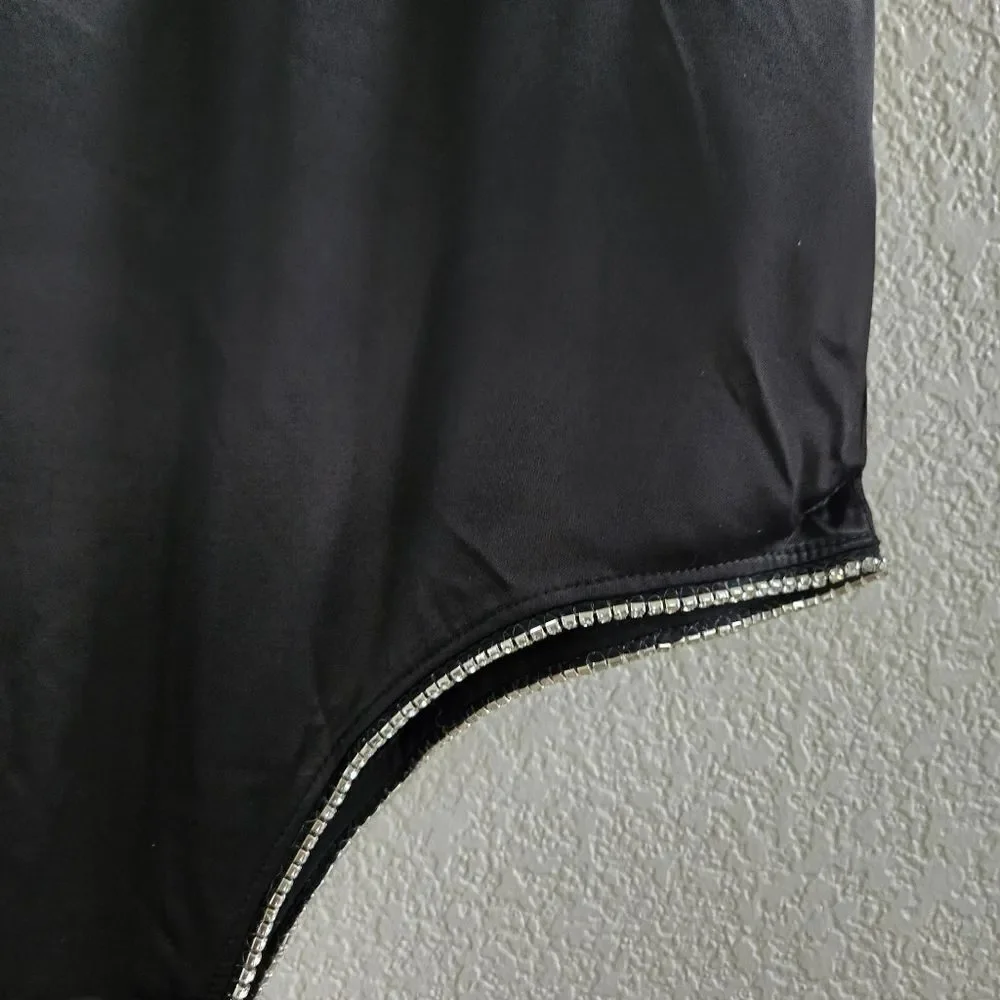 Zara Asymmetric Rhinestone Trim Skirt Blogger Fave Size M